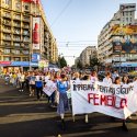 Protest pentru combaterea violenței împotriva femeilor - Piața Romană