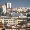 Stadionul National vazut de la Gara de Nord