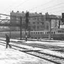 Automotor la iesirea din Gara de Nord  Nord 08.01.1974