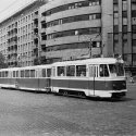 Gara de Nord - tramvai linia E -specială pentru TIB 1976