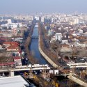 Podul Mihai Bravu în construcție