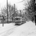 Tramvai linia 20 pe strada Puțul lui Crăciun