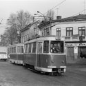 Linia de tramvai 20 la intersecția Buzești cu Polizu