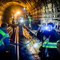 Lucrari in tunel langa Nicolae Grigorescu - Metrou Bucuresti