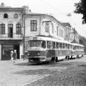Tramva linia 13 în piața Sfânta Vineri 08.08.1978