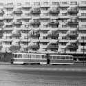 Tramvai linia 20 Piața Chibrit - în dreapta, cinematograful Excelsior 08.03.1976