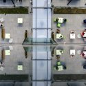Hermes Business Campus, curtea interioară unde se poate fuma