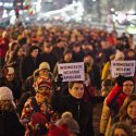 Protest anticoruptie in Bucuresti