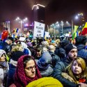 Protest anticoruptie - Piata Victoriei