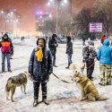 Protest anticoruptie - Piata Victoriei