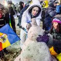 Om de zapada - Protest anticoruptie - Piata Victoriei