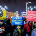 Protest anticoruptie - Piata Victoriei