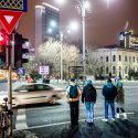 Trecere de pietoni temporara - Protest anticoruptie - Piata Victoriei