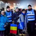 Fotografie de grup - Protest anticoruptie - Piata Victoriei