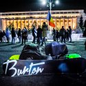 Snowboard - Protest anticoruptie - Piata Victoriei