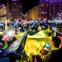 Stea - Protest anticoruptie - Piata Victoriei