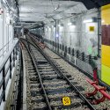 In tunel - Statia de metrou Straulesti