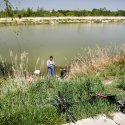 Pescari - Râul Dâmbovița înainte de Lacul Morii