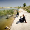 Pescari - Râul Dâmbovița înainte de Lacul Morii