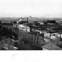 Vedere generală a Bucureştilor realizată din turnul castelului lui Vlad Țepeș