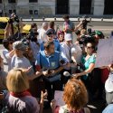 Protest  în fața Primăriei Municipiului București cu ocazia împlinirii unui an de mandat al Gabrielei Firea