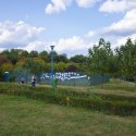 Lucrările de amplasare a statuii Prințului Rainier al III-lea de Monaco în Parcul Circului