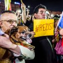 Protest anticorupție - Piața Victoriei