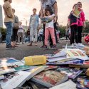 Protest „Biblioteca pentru Pop” - Piața Victoriei