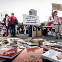 Protest „Biblioteca pentru Pop” - Piața Victoriei