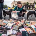 Protest „Biblioteca pentru Pop” - Piața Victoriei