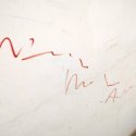 Graffiti pe scarile interioare ale MNAC