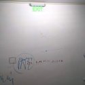 Graffiti pe scarile interioare ale MNAC