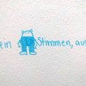 Graffiti pe scarile interioare ale MNAC