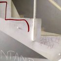 Graffiti pe scarile interioare ale MNAC