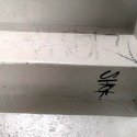 Graffiti pe scarile interioare ale MNAC