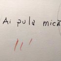 Graffiti pe scarile interioare ale MNAC