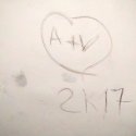Graffiti pe scarile interioare ale MNAC
