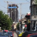 Str. General Berthelot cu Cathedral Plaza în construcție, 2007