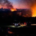 Incendiu Delta Văcărești - 24 februarie 2020