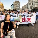 Protest pentru combaterea violenței împotriva femeilor - Piața Victoriei