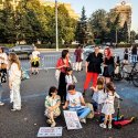 Protest pentru combaterea violenței împotriva femeilor - Piața Victoriei