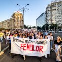 Protest pentru combaterea violenței împotriva femeilor - Piața Victoriei