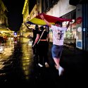 Ploaie după meci - Strada Lipscani