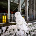 Om de zăpadă - Stadionul Național