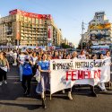 Protest pentru combaterea violenței împotriva femeilor - Piața Romană