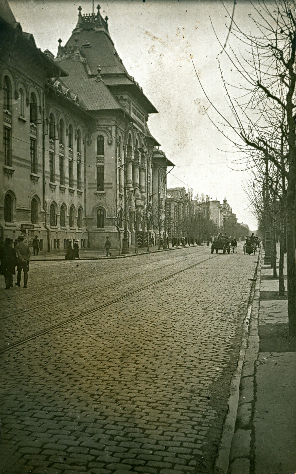 Palatul Ministerului Lucrărilor Publice (Primăria Capitalei - fotografie cca. 1920)