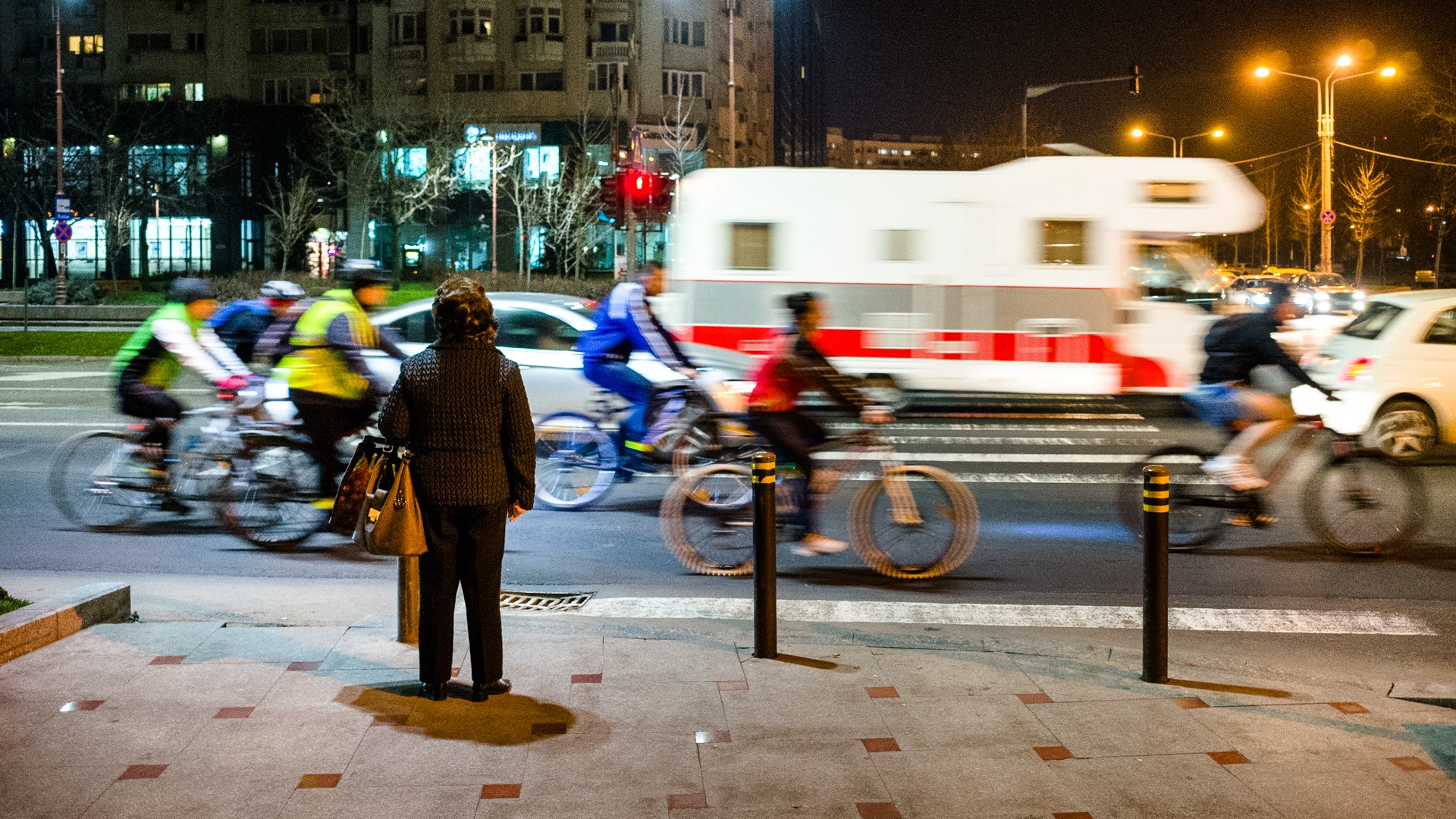 Biciclisti - Bulevardul Unirii