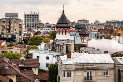 Vedere către Piața Romană - Strada Căderea Bastiliei