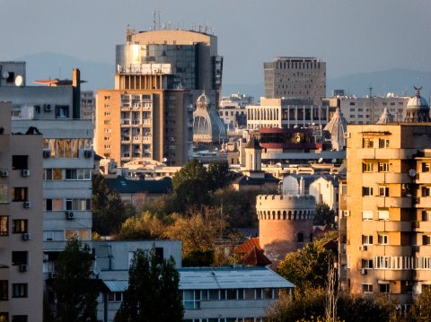 Vedere spre Calea Victoriei - Șoseaua Olteniței