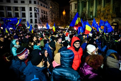 Protest Pro Europa - Piața Universității